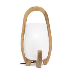 Lalia Home Organix 15" Natural Wood Table Lamp