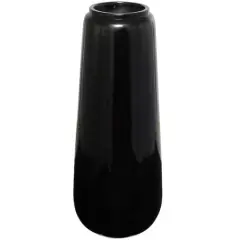 40" Black Modern Vase