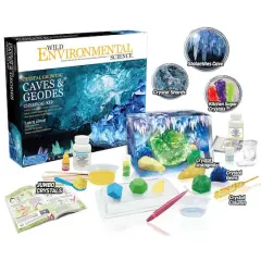 Learning Advantage&trade; Wild Environmental Science&trade; Crystal Growing Caves & Geodes Chemical Kit