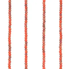 Glass Round Beads, 2.2mm by Bead Landing&trade; Red Orange