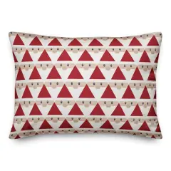 Geo Santa Pattern Throw Pillow