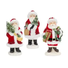 8.75" Santa Figurine Set