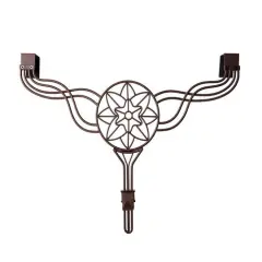 Village Lighting Flower Adjustable Wreath Hanger for Door