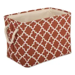 DII&reg; Medium Rectangle Polyester Lattice Bin Cinnamon