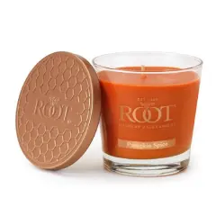 Root Candles 6.3oz. Small Scented Honeycomb Veriglass Jar Candle Pumpkin Spice