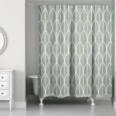Leaf Shower Curtain Sage