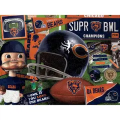 Retro Series Wooden Puzzle Chicago Bears