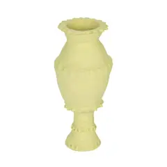 Hello Honey&reg; 17" Mint Handmade Paper Mache Vase with Embossed & Debossed Design