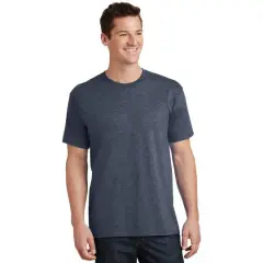 Port & Company&reg; Core Cotton Tall Men's Tee Heather Navy
