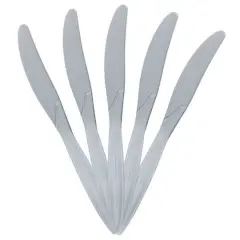 JAM Paper Premium Plastic Knives, 100ct. Silver