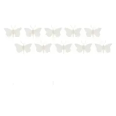 White Feather Butterflies, 10ct. by Ashland&reg;