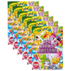 Crayola Epic Book of Awesome 288-Page Coloring Book, 6ct.