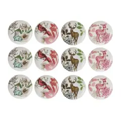 Hello Honey&reg; 6" Woodland Animal Round Stoneware Plates, 12ct.