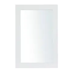 Black Wood Contemporary Wall Mirror 18" x 28"