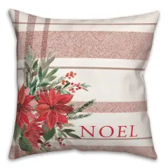 Noel Plaid 18" x 18" Indoor / Outdoor Pillow