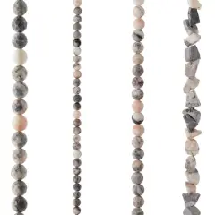 Matte Pink Zebra Stone Beads Value Pack by Bead Landing&trade;