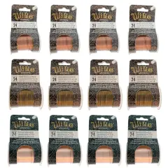 The Beadsmith&reg; Wire Elements&trade; 24 Gauge Tarnish Resistant Medium Temper Antique Copper, Vintage Bronze & Rose Gold Wire, 12ct.
