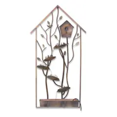 50.25" Iron Bird House Wall Fountain