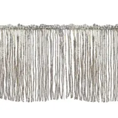 6.5" Sequin Fringe Trim by Celebrate It&reg; Silver