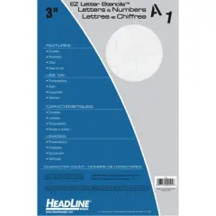 Headline/Geotype Geostencil EZ 3" Letter Stencils