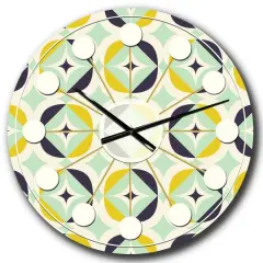 Designart 'Diamond Retro V Mid-Century Modern Wall Clock