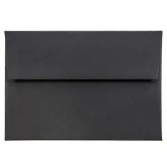 JAM Paper A1 Premium Invitation Envelopes, 50ct. Black Linen