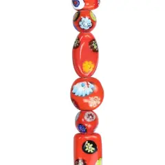 Red Millefiori Mixed Beads by Bead Landing&reg;