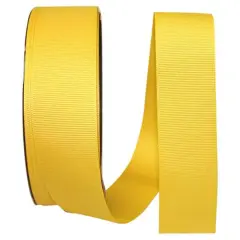 Reliant 1.5" x 50yd. Grosgrain Solid Ribbon Maize