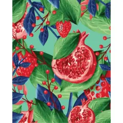 Pomegranates & Strawberries Paint-by-Number Kit by Artist's Loft&reg;