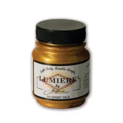 Jacquard Lumiere Metallic Acrylic Paint, 2.25oz. Sunset Gold