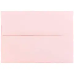 JAM Paper 4.75" x 6.5" Premium Invitation Envelopes, 50ct. Baby Pink Pastel