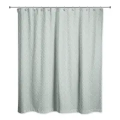 Quatre Shower Curtain Green and Blue
