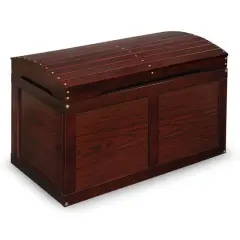Badger Basket Hardwood Barrel Top Toy Chest Cherry