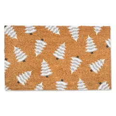 White & Black Tree Pattern Doormat