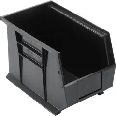 Quantum Storage Systems&reg; Black 13.625" x 8.25" x 6" ULTRA Stack & Hang Bins, 12ct.