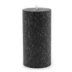 Root Candles 3" x 6" Unscented Timberline&trade; Pillar Candle Black