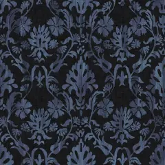RoomMates Blooming Damask Peel & Stick Wallpaper Black