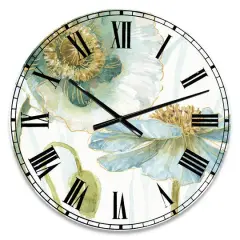 Designart 'My Greenhouse Cottage Flowers Ii Traditional Wall Clock
