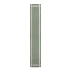 Striped Border Indoor/Outdoor Table Runner Green