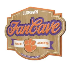 NCAA Fan Cave Sign Clemson Tigers