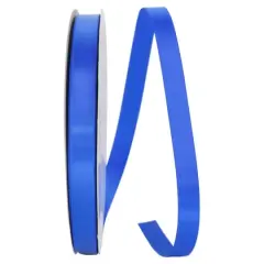 JAM Paper 5/8" x 100yd. Double Face Satin Ribbon Electric Blue