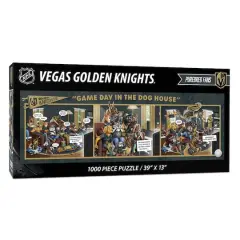 NHL Game Day in the Dog House 1,000 Piece Puzzle Vegas Golden Knights
