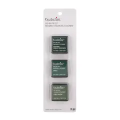 Dye Ink Pad Set by Recollections&trade; Evergreen/Jungle/Fern