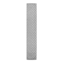 Diamond Zig Zags Indoor/Outdoor Table Runner Gray