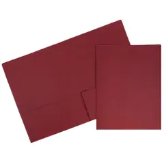 JAM Paper Premium Matte 2-Pocket Folders, 6ct. Dark Red