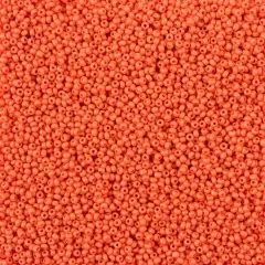 John Bead Terra Intensive 11/0 Matte Orange Czech Glass Seed Beads, 250g Assorted