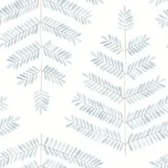 RoomMates Blue Cat Coquillette Leaflets Peel & Stick Wallpaper