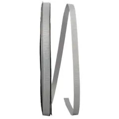 JAM Paper 3/8" Grosgrain Texture Ribbon Pewter