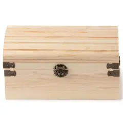 9" Ornate Wood Treasure Chest by Make Market&reg;