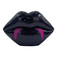 12" Disco Tabletop Vampire Lips by Ashland&reg; Black